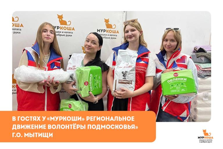 Гости "Муркоши". «Волонтёры Подмосковья» г.о. Мытищи 